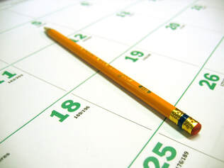 Calendar and Pencil
