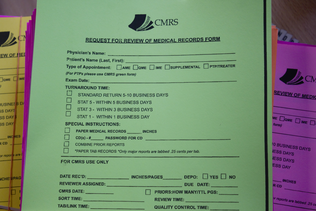 CMRS Medical Records Form 